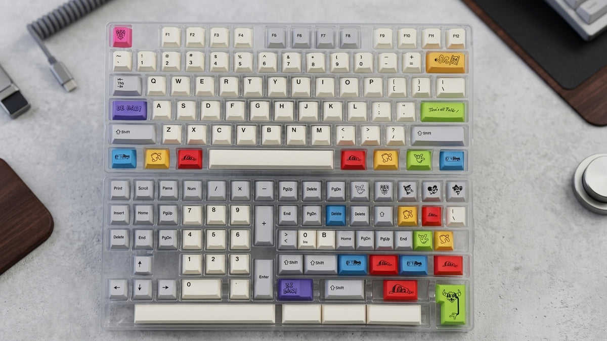 Rubrehose Clone PBT Keycaps Cherry Profile