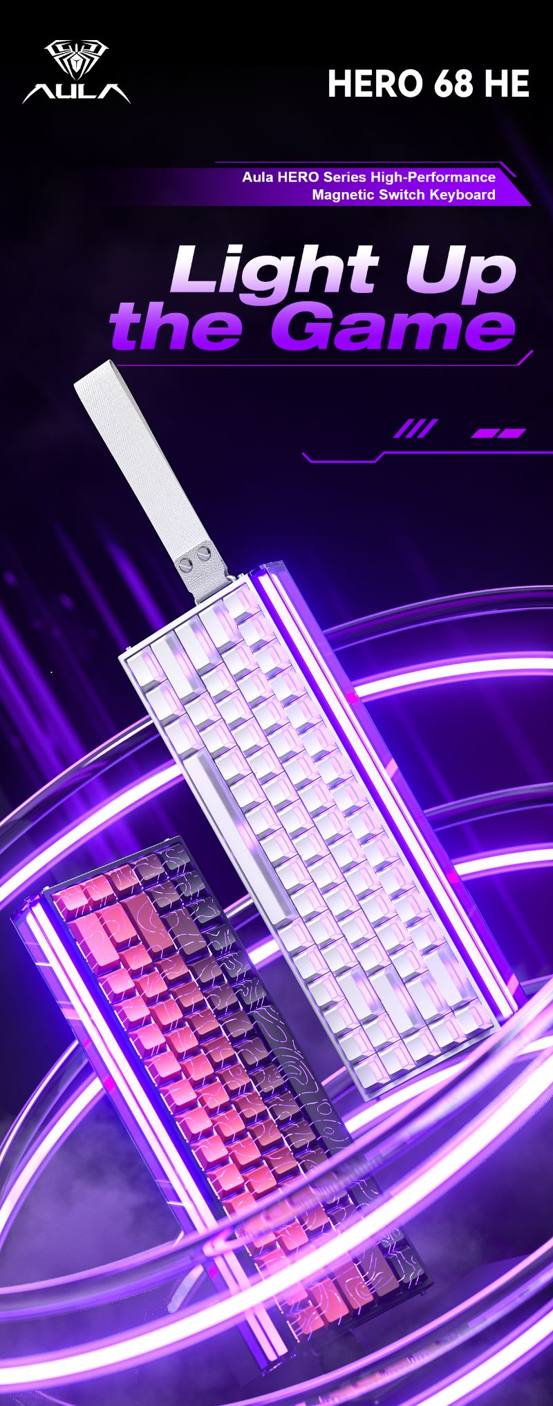 Aula HERO68 Magnetic Hall Effect Rapid Trigger Keyboard 65% - TypeHero