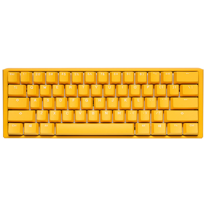 Ducky One 3 Mini 60% Yellow с Cherry MX Brown Тактилни Суичове - TypeHero