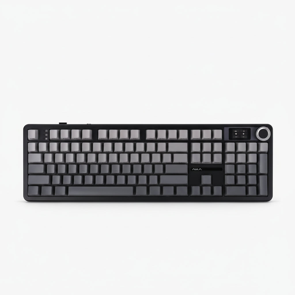AULA F108 Pro – Full-Size Механична Клавиатура с Екран и Контролен Бутон
