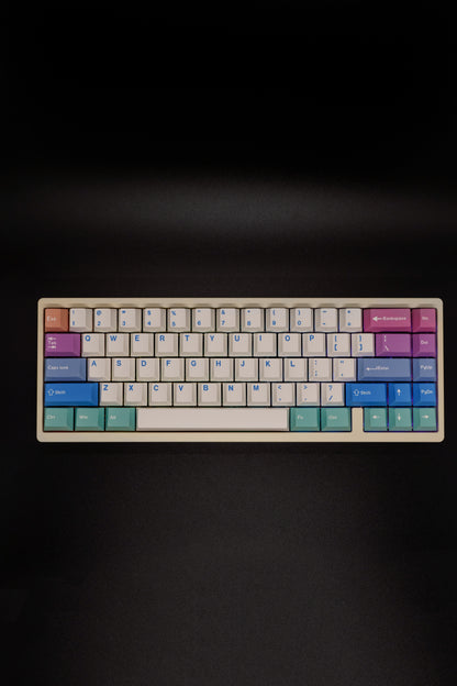 Cool-Toned Pastels Lucky65 V2 65% Алуминиева Механична Клавиатура (Jerrzi Brown тактилни)