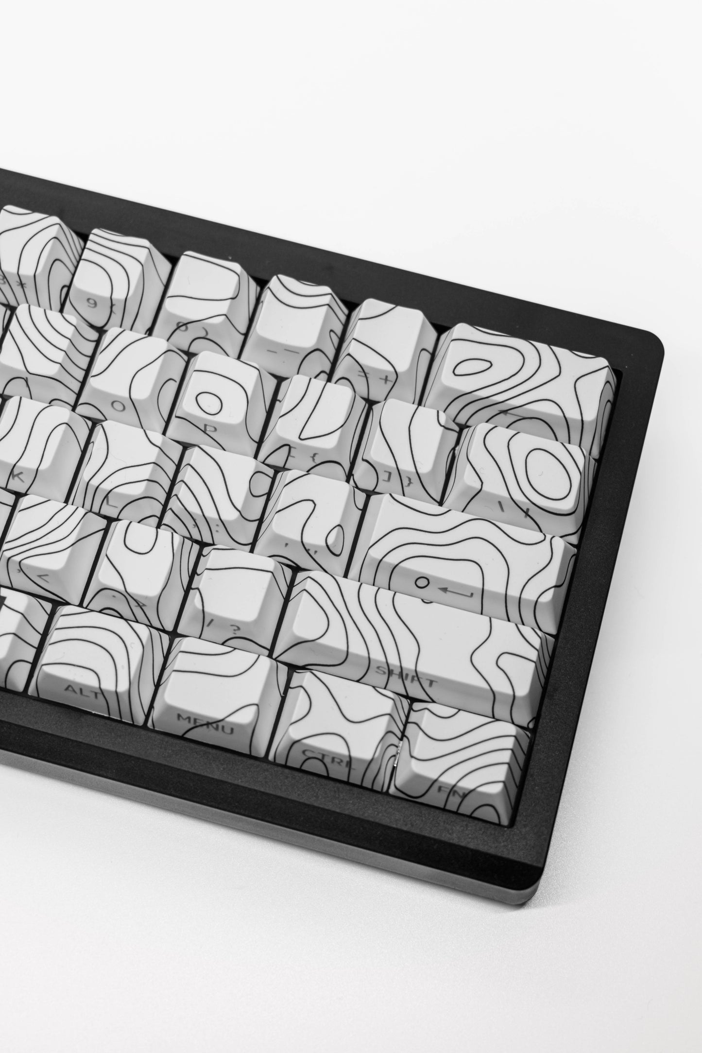Topographic Cherry Profile PBT Dye Sub Side Print Капачки за Механична Клавиатура (Пълен комплект) - TypeHero