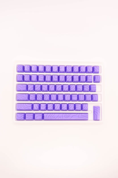 Purple Topographic Keycaps Shine-Through Gaming Edition ОЕМ Профил - TypeHero