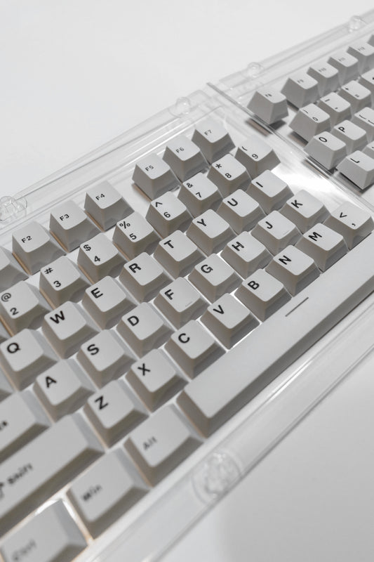 Gray Cement PBT Капачки за Механична Клавиатура Cherry Profile - TypeHero