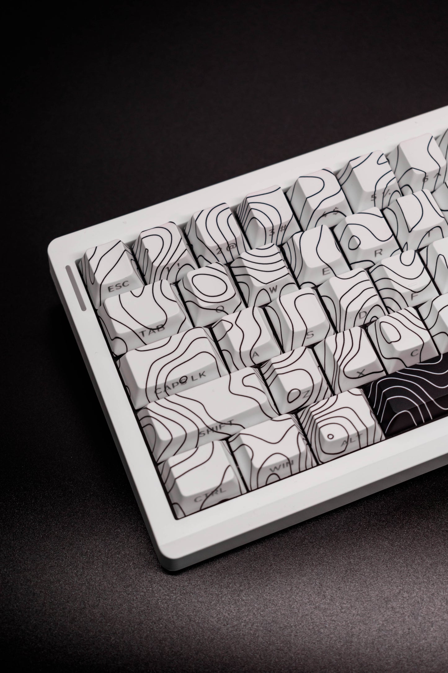 Topographic Cherry Profile PBT Dye Sub Side Print Капачки за Механична Клавиатура (Пълен комплект) - TypeHero
