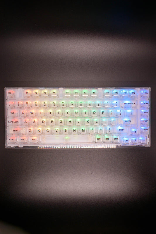 Yunzii X75 Pro 75% Прозрачна Механична Клавиатура Готова Сглобка (Pre-Built) - TypeHero