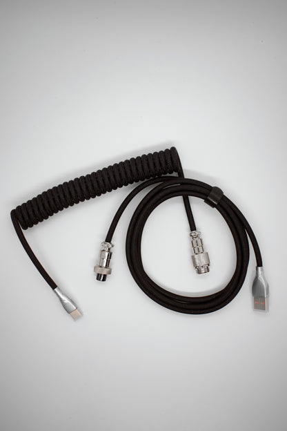 TypeHero Premium Coiled Навит Авиаторен Кабел USB-A към USB-C - TypeHero