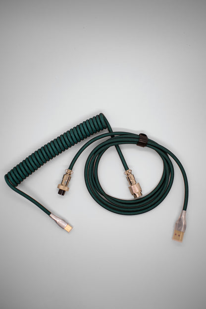 TypeHero Premium Coiled Навит Авиаторен Кабел USB-A към USB-C - TypeHero