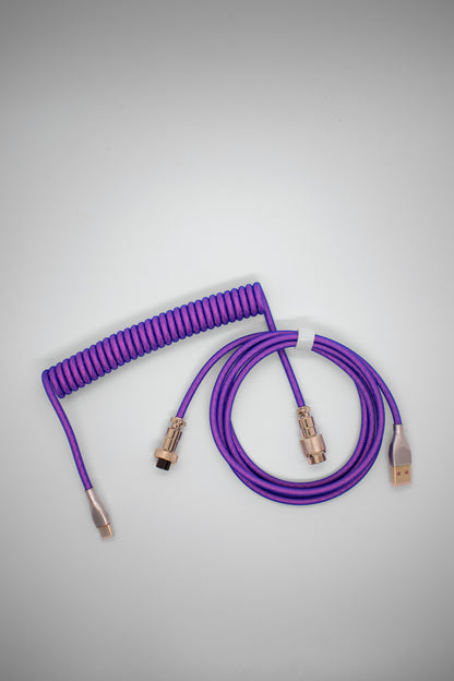 TypeHero Premium Coiled Навит Авиаторен Кабел USB-A към USB-C - TypeHero