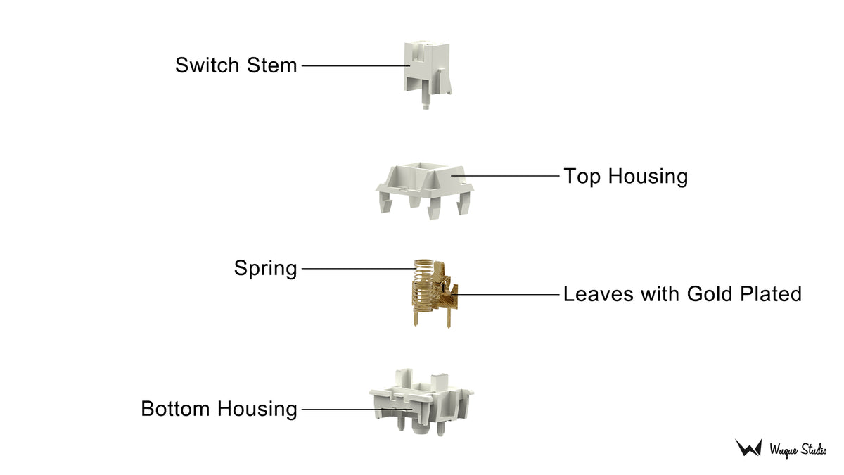 WS Heavy Tactile Wuque Studio Switches 35 броя