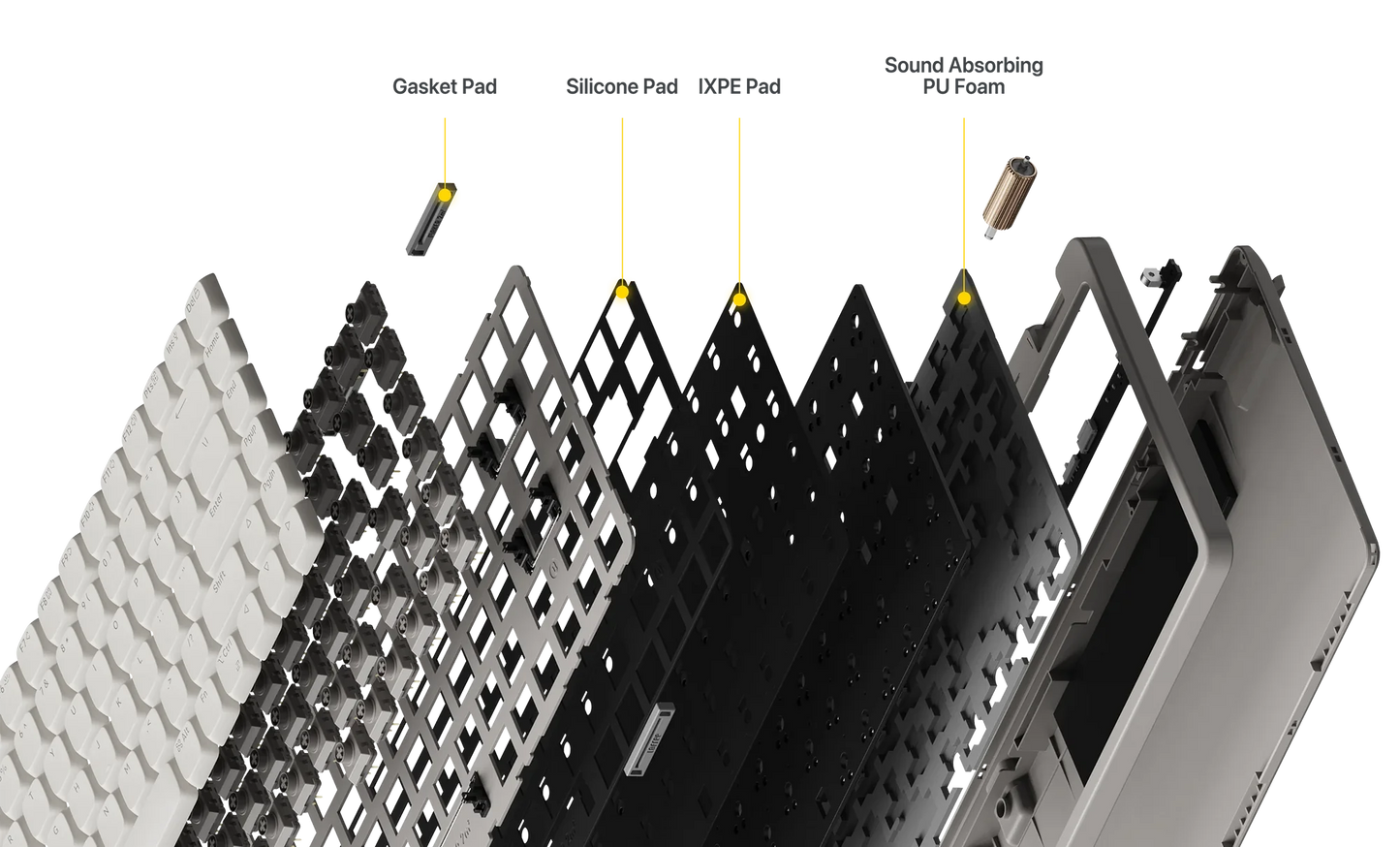Lofree Flow Lite 84 Key Low Profile 75% Mechanical Keyboard Механична Клавиатура Нископрофилна - TypeHero
