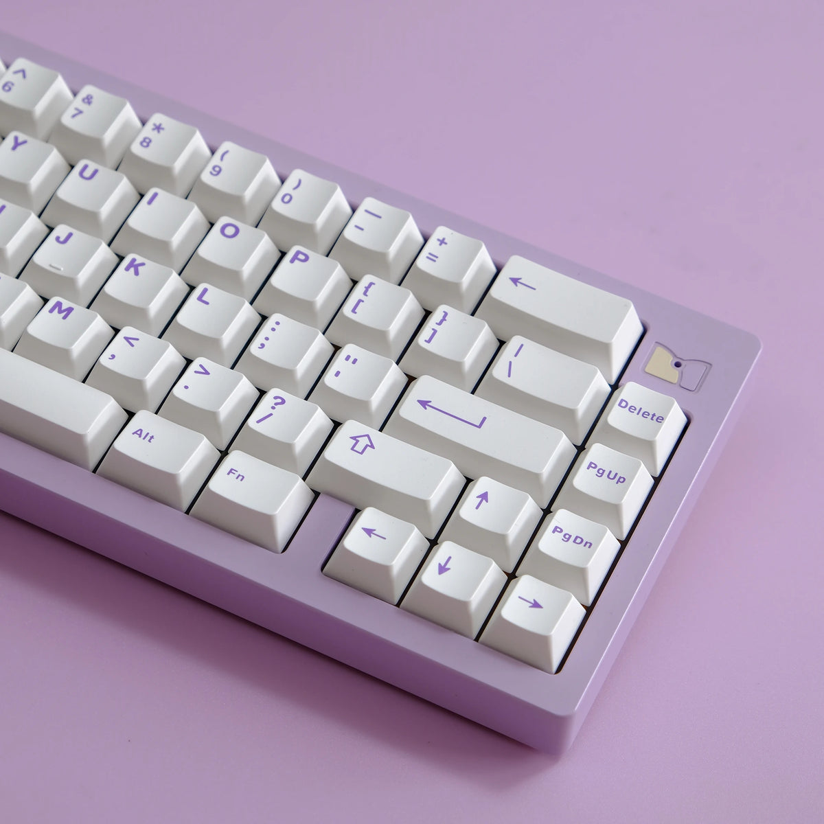 Aifei Purple on White ABS Doubleshot Cherry Keycaps