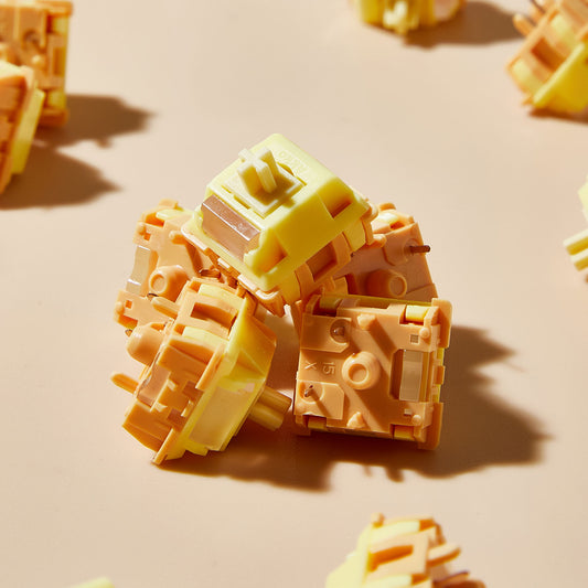 Akko Creamy Yellow U1 Switches 100 броя