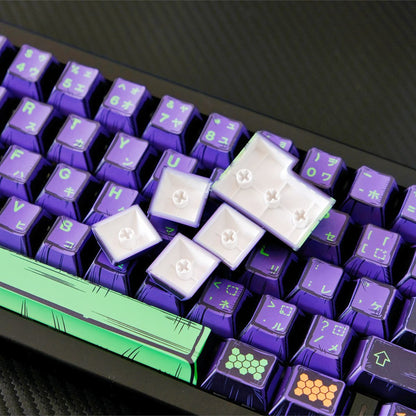 Purple Comix PBT Keycaps Evangelion Berserk Style Капачки за Механична Клавиатура