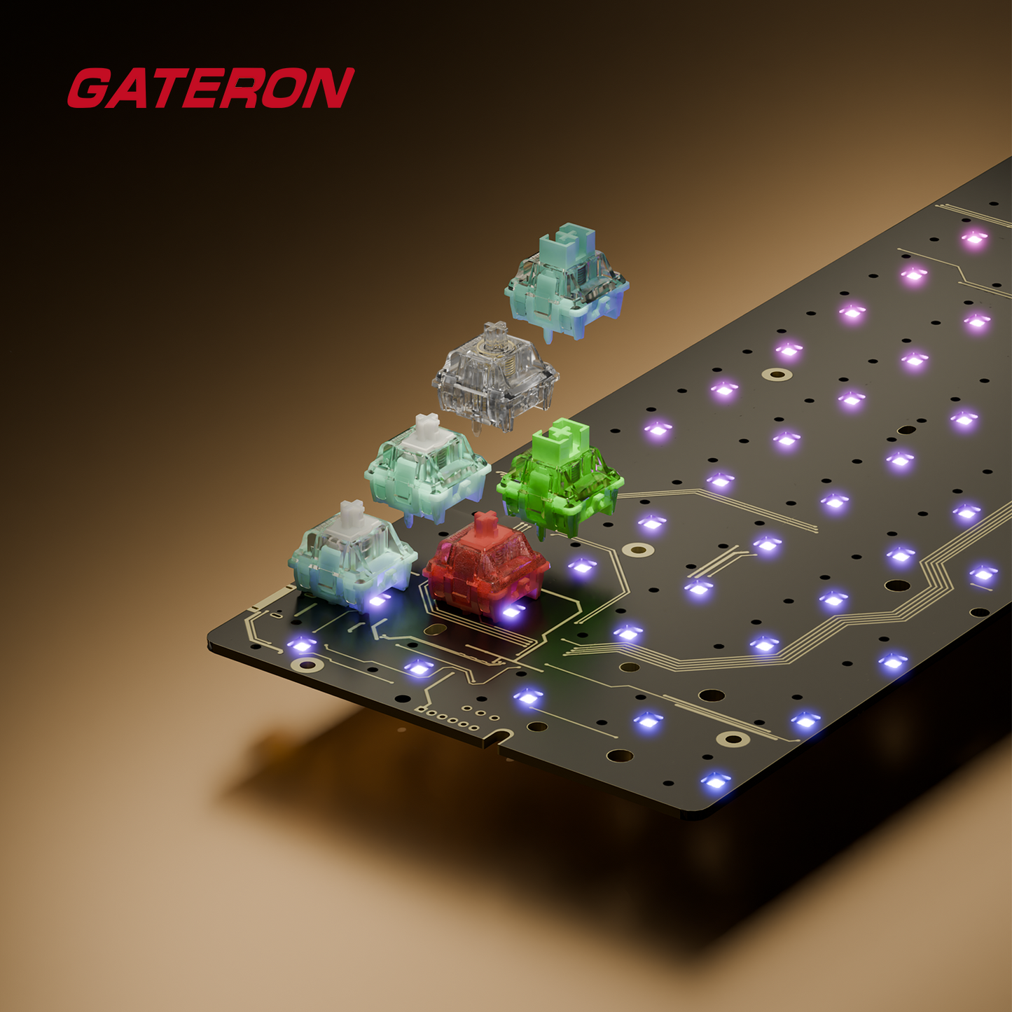 Retro Terminus Gateron GT60 Pro 8k Polling Rate + Frog Mini Legerra + Gateron Jade Emerald Tactile Hall Effect Kit