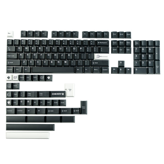 Black Snail Clone PBT Dye Sub Keycaps Cherry Profile