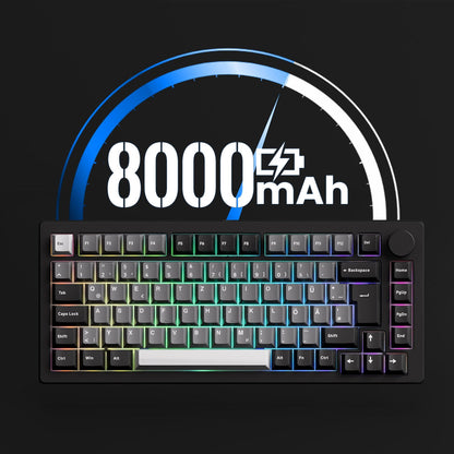 Monsgeek M1v5 x Akko Creamy Purple Pro / Akko Piano Pro v3 Linear (Pre-Built) 75% Aluminum Mechanical Keyboard (VIA) - TypeHero