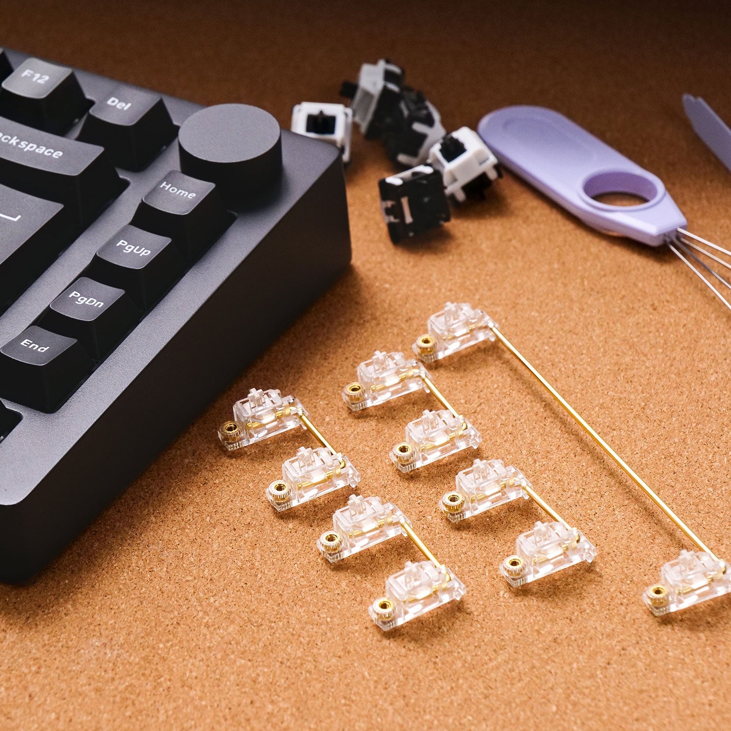 Monsgeek M1v5 x Akko Creamy Purple Pro / Akko Piano Pro v3 Linear (Pre-Built) 75% Aluminum Mechanical Keyboard (VIA) - TypeHero