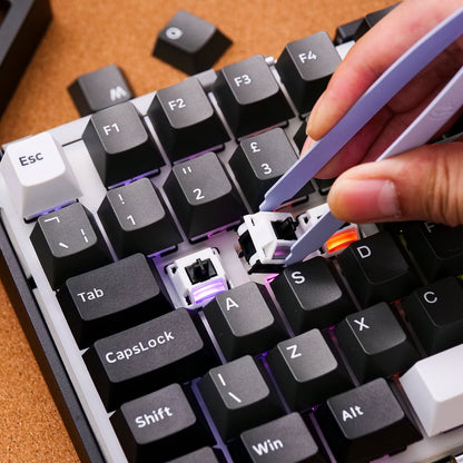 Monsgeek M1v5 x Akko Creamy Purple Pro / Akko Piano Pro v3 Linear (Pre-Built) 75% Aluminum Mechanical Keyboard (VIA) - TypeHero