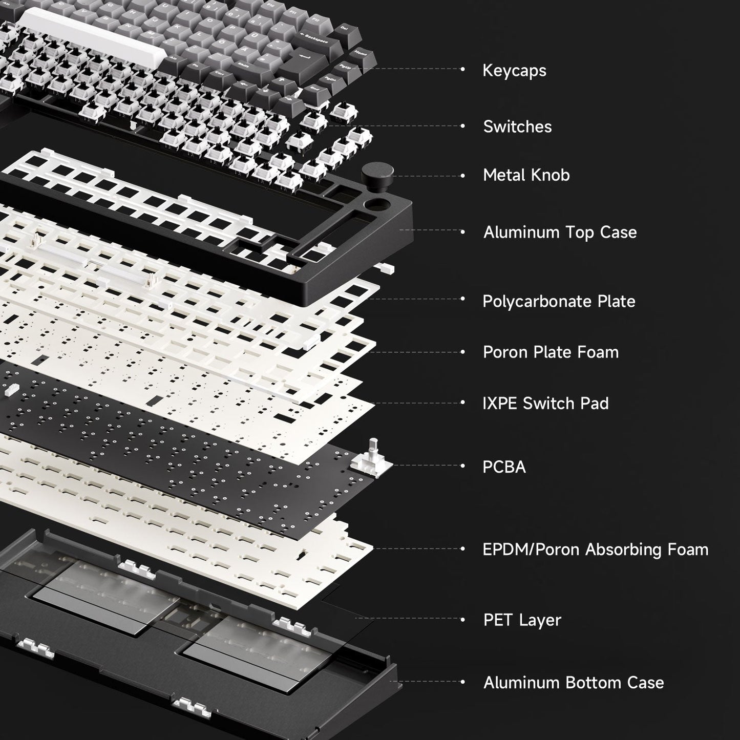 Monsgeek M1v5 x Akko Creamy Purple Pro / Akko Piano Pro v3 Linear (Pre-Built) 75% Aluminum Mechanical Keyboard (VIA) - TypeHero