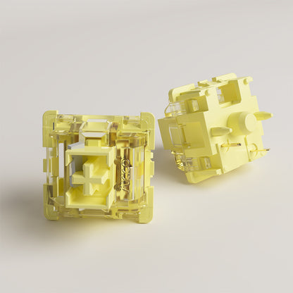 Akko Creamy Yellow Pro v3 Суичове (x45 броя) за Механична Клавиатура 5-pin - TypeHero