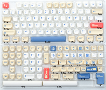 Soy Milk PBT Dye-Sub XDA/KOA/MOG Капачки за Механична Клавиатура - TypeHero
