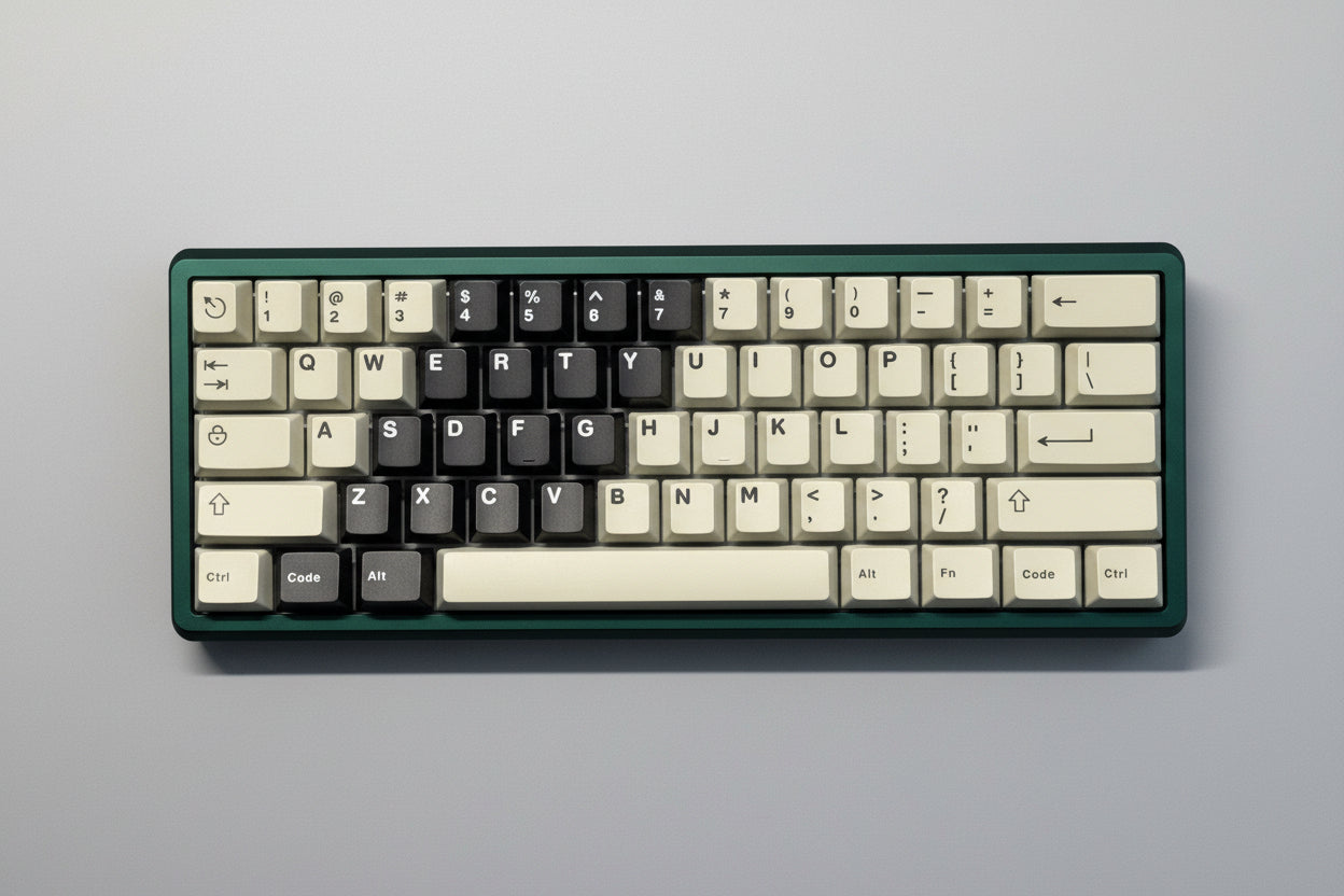 Retro Terminus Gateron GT60 Pro 8k Polling Rate + Frog Mini Legerra + Gateron Jade Emerald Tactile Hall Effect Kit