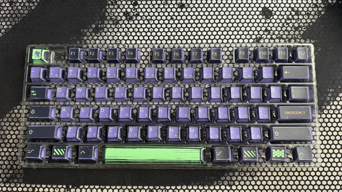 Purple Comix PBT Keycaps Evangelion Berserk Style Капачки за Механична Клавиатура